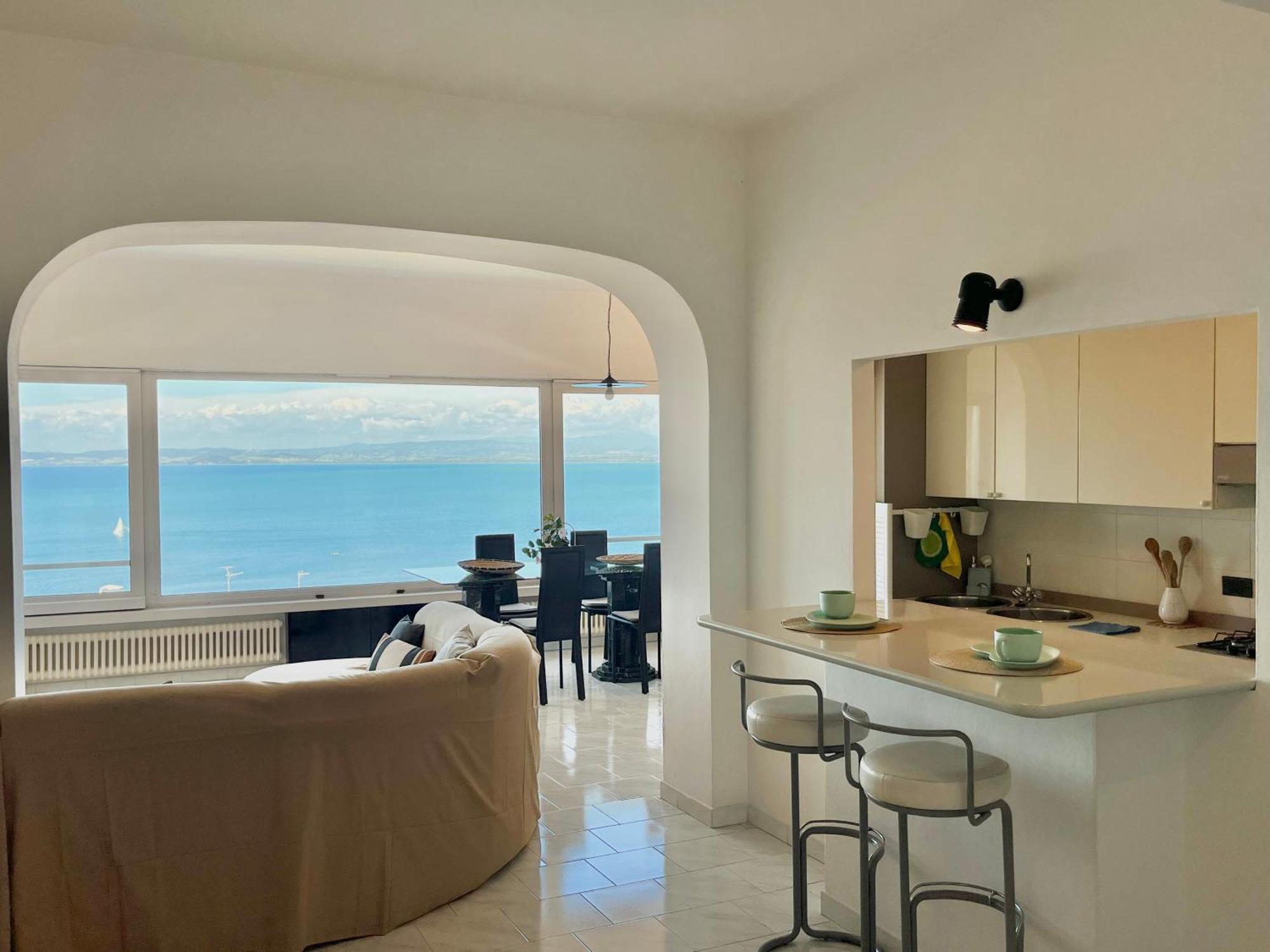 Porto Santo Stefano Vista Mare + Parcheggio Gratuito Appartement Buitenkant foto